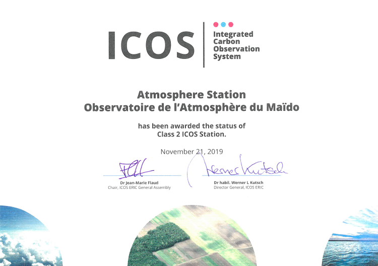 Official ICOS label award for Maïdo