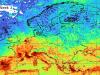 Weekly observations of formaldehyde columns over Europe