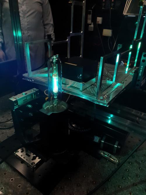 NIR-spectrograaf golflengtekalibratie met spectrale lampen