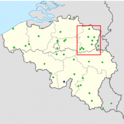 Map of the BRAMS network