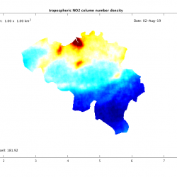 Air Quality map Belgium