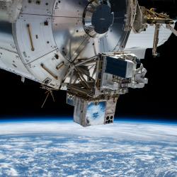Module Columbus ASIM à son nouvel emplacement 
