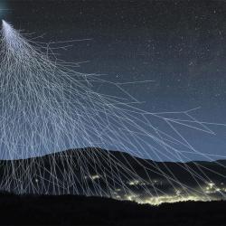 Cosmic rays hit molecules in the Earth’s atmosphere and splinter into showers of secondary particles